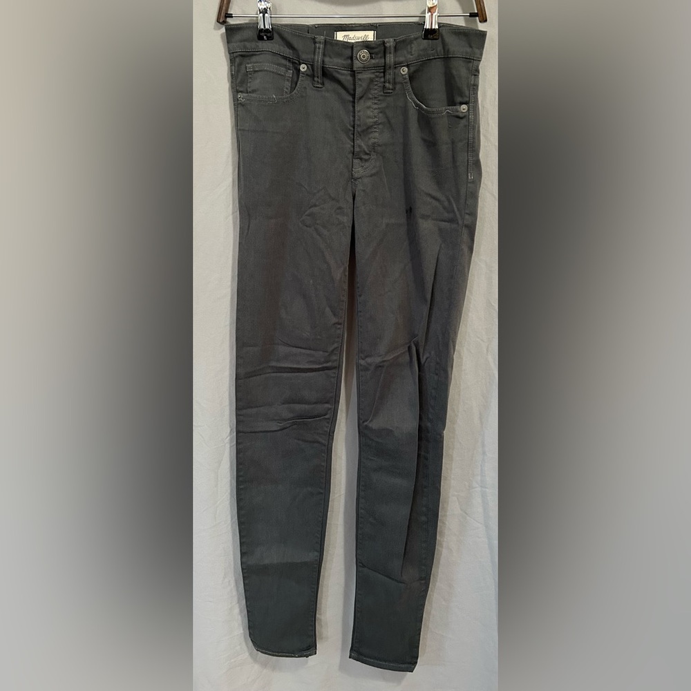 Madewell High-Rise Skinny Jeans in Charcoal